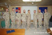 Ocenenie odchdzajcich poddstojnkov a vojakov mustva vo vojenskej opercii ISAF